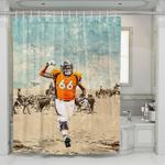 dalton risner nfl grunge player shower curtains 0
