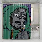 daniel dumile mf doom cartoon shower curtains 0