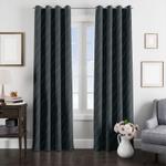 dark blue line array window curtain 0