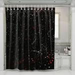 dark spot radar abstract shower curtains 0