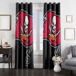 dark tampa bay buccaneers flag window curtain 0