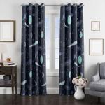 darkness of space galaxy window curtain 0