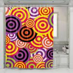 dart target purple red shower curtains 0