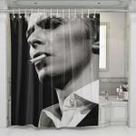 david bowie with cigarette shower curtains 0