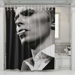 David Bowie With Cigarette Shower Curtain Set For Bathroom Decor Gift For Friends