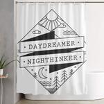 daydreamer nighthinker ii shower curtain 0