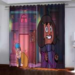 dead end paranormal park curtains pattern blackout window drapes 0