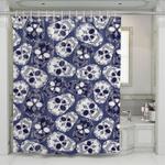 dead tattoo skull darkness shower curtains 0