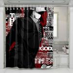 death note typography shower curtains 0