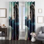 deathly hallow hermione window curtains 0