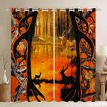 deer hunting forest camo blackout curtains hunting window decoration gift for deer hunters parents gift idea blackout window curtains 100 polyester 41 7 107 9 0