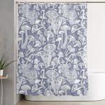delicious autumn botanical poison iv blue grey background shower curtain 0