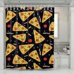 delicious pizza from italy shower curtains 0
