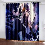 demon slayer curtains pattern blackout window drapes 0