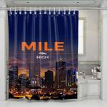 denver broncos mile high shower curtains 0