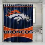 denver broncos nfl logo 1 shower curtains 0