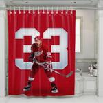 detroit red wings 33 shower curtains 0