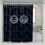 devil and demon of one piece shower curtains 0