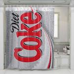 diet coke silver shower curtains 0