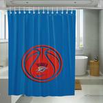 dimension basketball thunder okc shower curtains 0