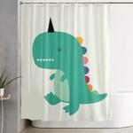 dinocorn shower curtain 0