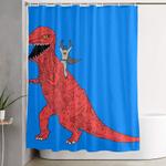 dinosaur b forever shower curtain 0