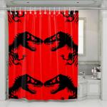 dinosaur bones jurrasic park shower curtains 0