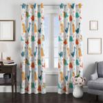 dinousaurs kids colorful window curtain 0