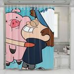 dipper and pig gravity falls shower curtains 0