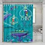 disney enchanted tiki room 2 shower curtains 0