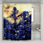disney kingdom hearts game shower curtains 0
