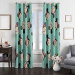disney mickey mouse cute faces window curtain 0