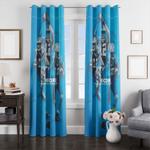dj moore from carolina panthers nfl player window curtain 0