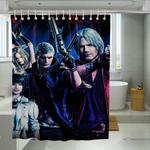 dmc main character realistic shower curtains 0