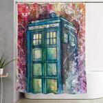 doctor who tardis shower curtain 0