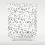 dogs fun shower curtain 0