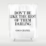 dont be like the rest of them darling shower curtain 0