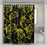 doodle logo batman old shower curtains 0