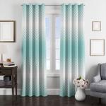 dots bule pale patern anime transition window curtain 0