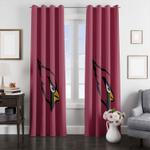 double exposure arizona cardinals window curtain 0