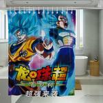 double power dragon ball shower curtains 0