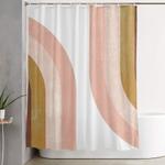 double vintage rainbow shower curtain 0