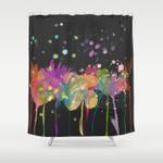 dp059 12 watercolor flowers shower curtain 0
