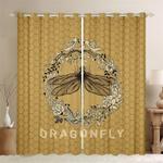 dragonfly blackout curtain dragonfly curtain design home decor dragonfly lovers gift friends gift blackout window curtains 100 polyester 41 7 107 9 0