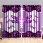 dragonfly curtain diamond purple dragonflies lovers home decor gift blackout window curtains 100 polyester 417 1079 0