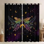 dragonfly moon blackout curtain dragonfly window curtain dragonfly lovers gift idea blackout window curtains 100 polyester 41 7 107 9 0