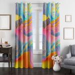 dreamy color turbulence aesthetic window curtain 0