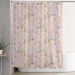 dreamy floral pattern shower curtain 0