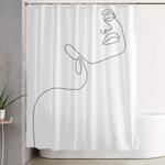 dreamy girl shower curtain 0
