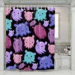 duck face dumbee octee shower curtains 0